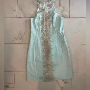 Lilly Pulitzer Pearl Shift Dress In Blue